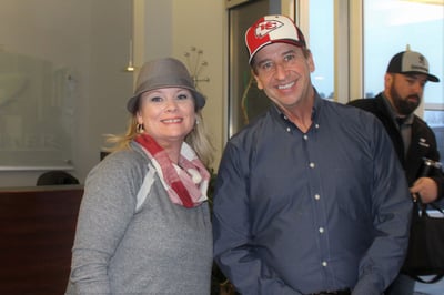 Hat Day Greg and Amey